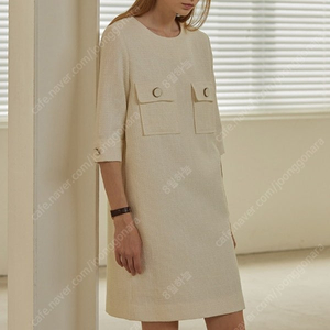 원피스> 망고매니플리즈 / ELLEN TWEED ONE-PIECE (아이보리, S사이즈), 새상품