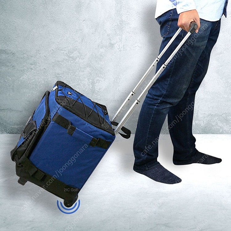 21C 캐리어 3단 손잡이 바퀴달린 아이스박스 가방형 보냉가방 쿨러백 캠핑가방 접이식 나들이 도시락가방 에코백 보냉... 이미지