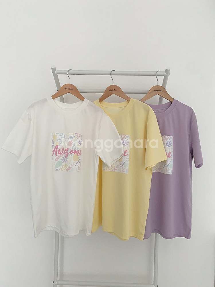 (새상품) 여성 레터링 티셔츠--0