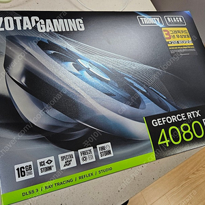 zotac RTX 4080 SUPER Trinity 블랙 (상태좋음 보증기간 2년+)