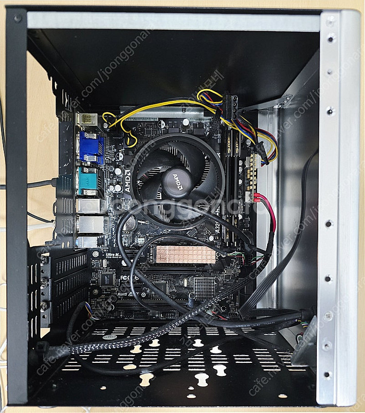 저소음 PC amd 3400g 램16기가 파워모듈 어댑...--4
