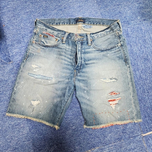 폴로 랄프로렌 패치워크 데님 하프 팬츠
