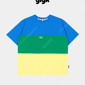 히로 glgk 컬러 블럭 반팔 티셔츠 140(오렌지,블루)