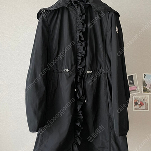 (정품)몽클레어(Moncler) 롱 후드 바람막이 아웃리머(outremer)블랙 사이즈0