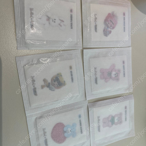 카러플 노티드 띠부씰 6개 (매장용) 일괄 (반텍포)