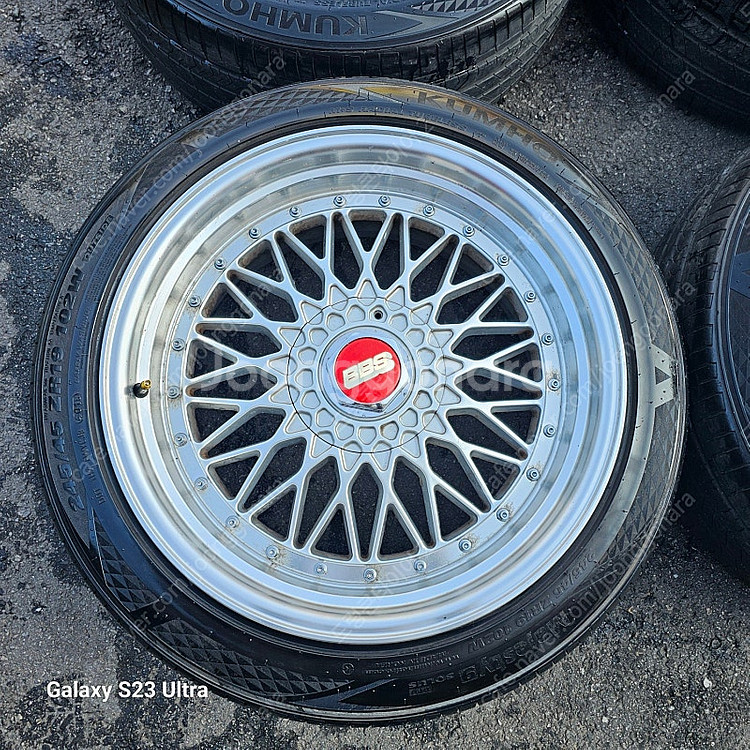 BBS ST 19인치 중고 휠타이어 세트 팝니다.245...--3
