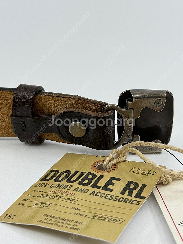 새상품 더블알엘 빈센스 레더 벨트 RRL Vincenn...--1