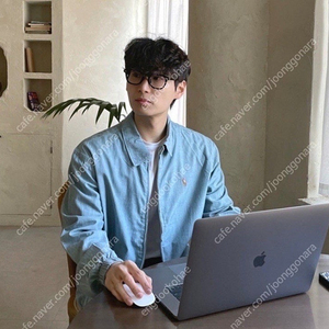 폴로 샴브레이 데님자켓M