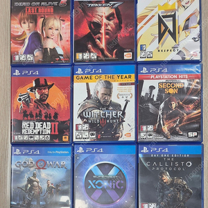 PS4 DOA5 디제이맥스 레데리2 위처3 인퍼머스 세컨드선 갓오브워 슈퍼비트 소닉 칼리스토프로토콜