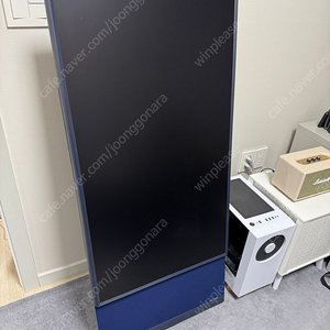 삼성 더 세로 QLED TV 네이비 (무빙키트 포함)