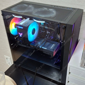 (개인)게임PC 5600/rx6600/16gb/1tb 본체, 모니터 컴퓨터 세트 팝니다