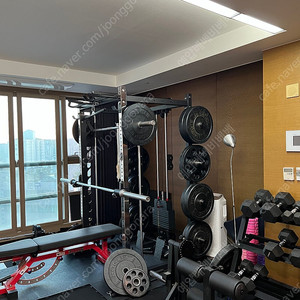 홈트레이닝 헬스 기구 풀셋 팝니다 Cnk SM-8000c 파워랙