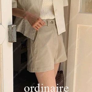 가내스라 베이시 코튼 쇼츠 베이지 XS
