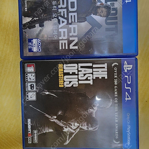 PS4 콜오브듀티 모던워페어 및 라오어 일관 2종