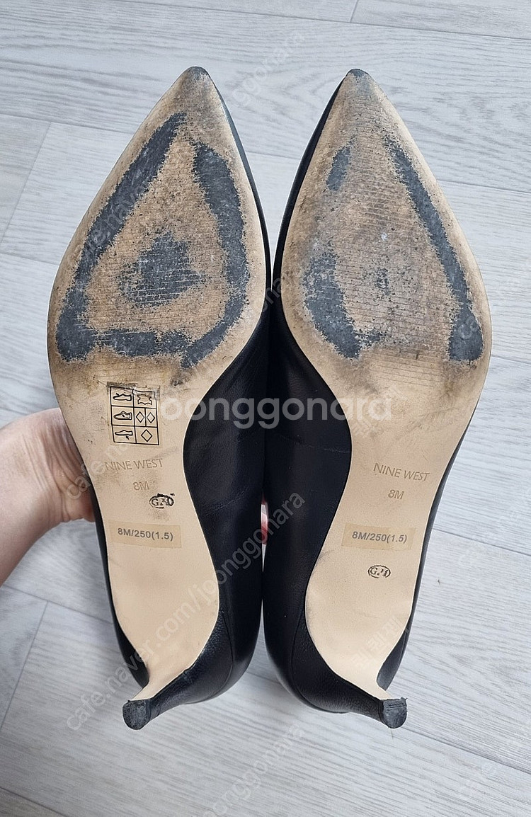 나인웨스트 6.5cm 기본 펌프스 하이힐 검정 (상태좋...--7