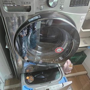 LG트롬 드럼세탁기21kg+4kg/트윈 F21VDN