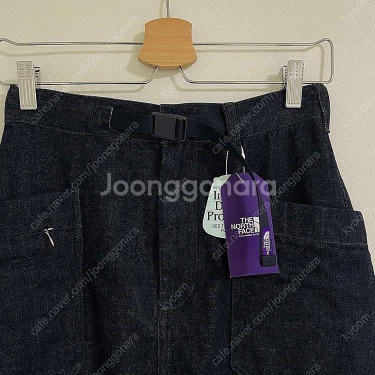 [S] 노스페이스 퍼플라벨 인디고 데님 스커트 새상품--1