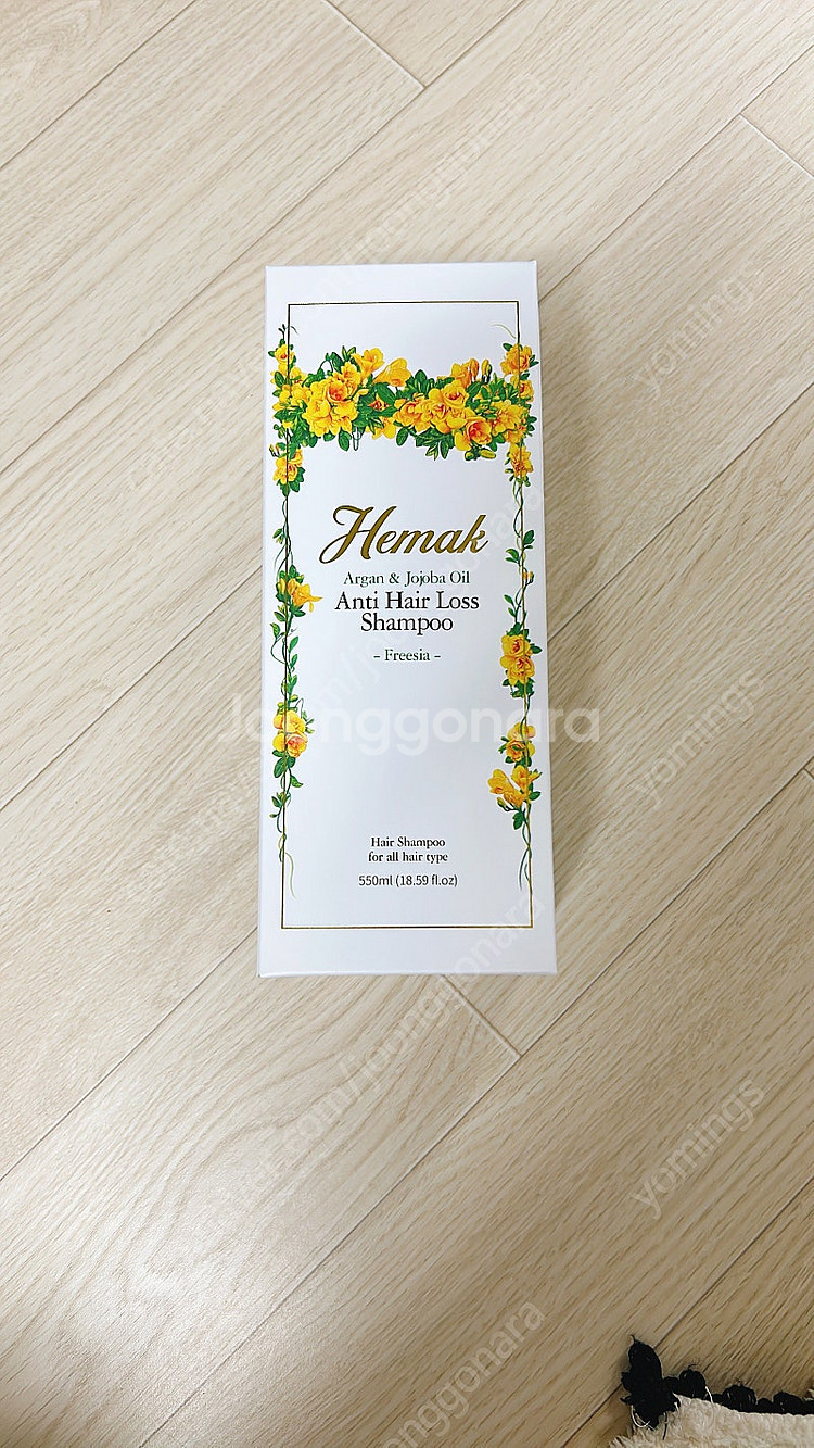 새상품)헤막 호호바오일 탈모샴푸 프리지아향 550ml--2