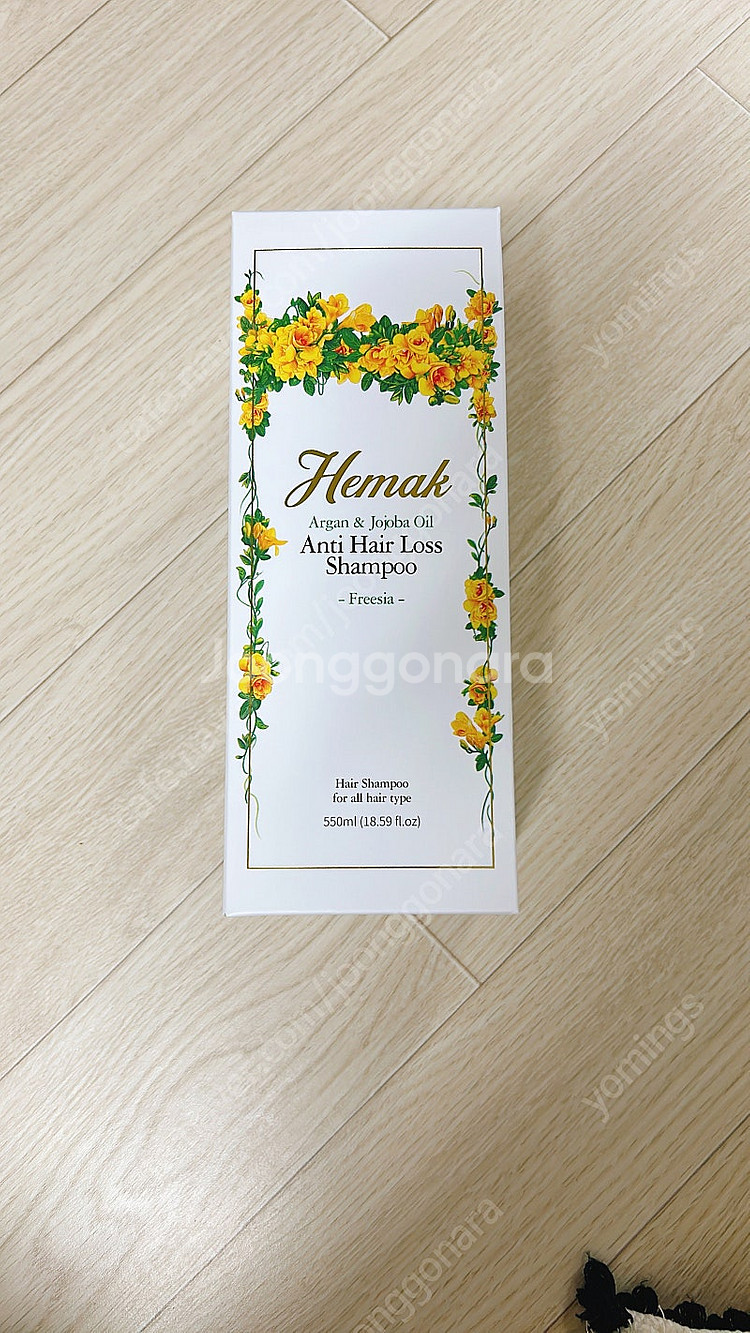 새상품)헤막 호호바오일 탈모샴푸 프리지아향 550ml--3