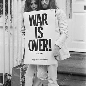 정품 존레논 포스터 WAR IS OVER love & peace poster
