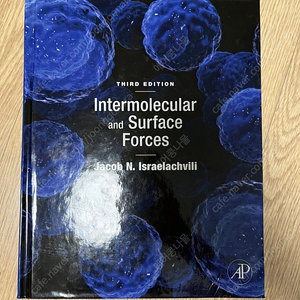 Intermolecular and surfaces forces, Jacob N., 3rd Ed. (열역학 전공서적)