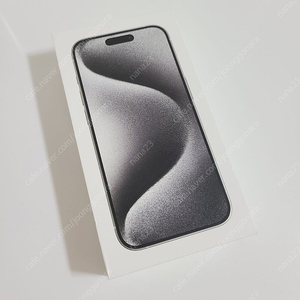 아이폰 15 Pro 화이트 티타늄 256GB 공박스 빈박스 박스만 상자 iPhone 15프로 케이스 애플스티커 로고