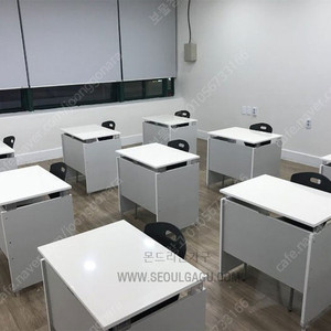 잘나가는 인기 하이그로시 학원책상 W700xD500 (독서실용파티션 구매가능)