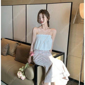 크롭나시탑블라우스 + 스커트 세트 (새상품) 수입 여성 의류