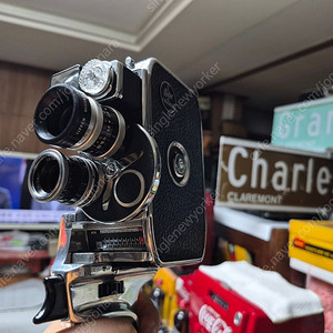앤틱/빈티지 스위스제 Bolex Paillard D8L 8mm 무비카메라와 렌즈2개+핸드그립