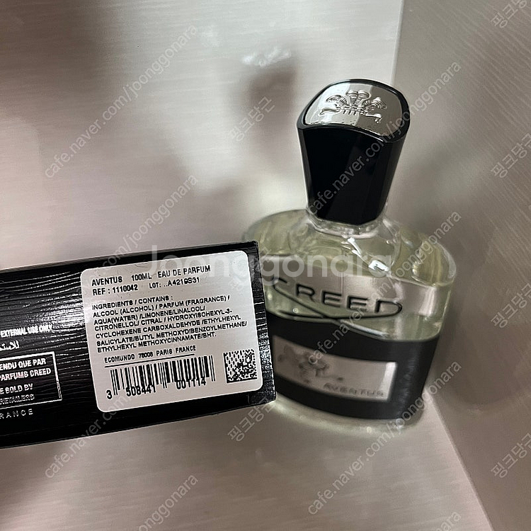 크리드 어벤투스 100ml 박스포함 정품--3