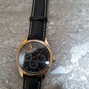 IWC 금장 금통 포르투기저 오토 시계