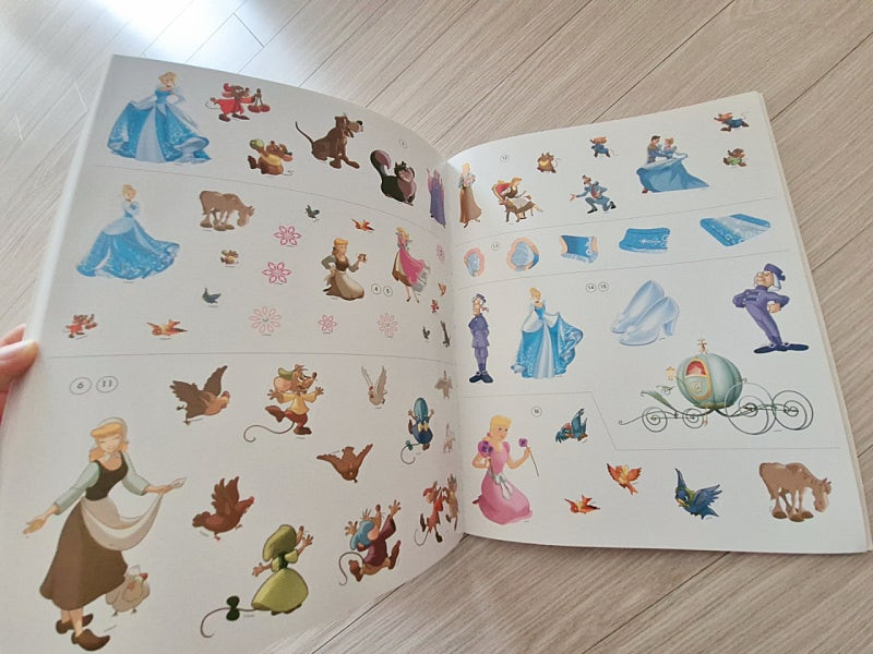 디즈니 정품 스티커북 디즈니 공주 스티커북 디즈니공주 스티커북 어린이날선물 어린이날 선물 티니핑 하츄핑 오로라핑 왕...--7