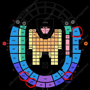 <최저가, 신뢰판매자, 통로석> 블랙핑크 BLACKPINK 월드투어 공연 지정석 1~4연석 양도합니다!