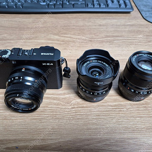 후지 X-E4바디+단렌즈3종 팝니다
