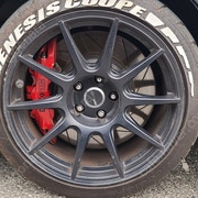 Work M.C.O Racing 휠 + 265 35 18 타이어 + 6P 4P 브레이크 세트 판매합니다.