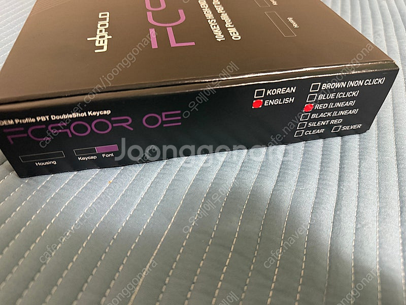 레오폴드 FC900R OE 블랙퍼플 적축--1