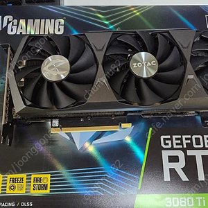 ZOTAC 3080TI TRINITY OC 팝니다.