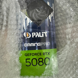이엠텍 펠릿 PALIT RTX5080 게이밍프로 미개봉 새제품 그래픽카드 팝니다