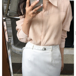 나흐트 Spring collar blouse pink