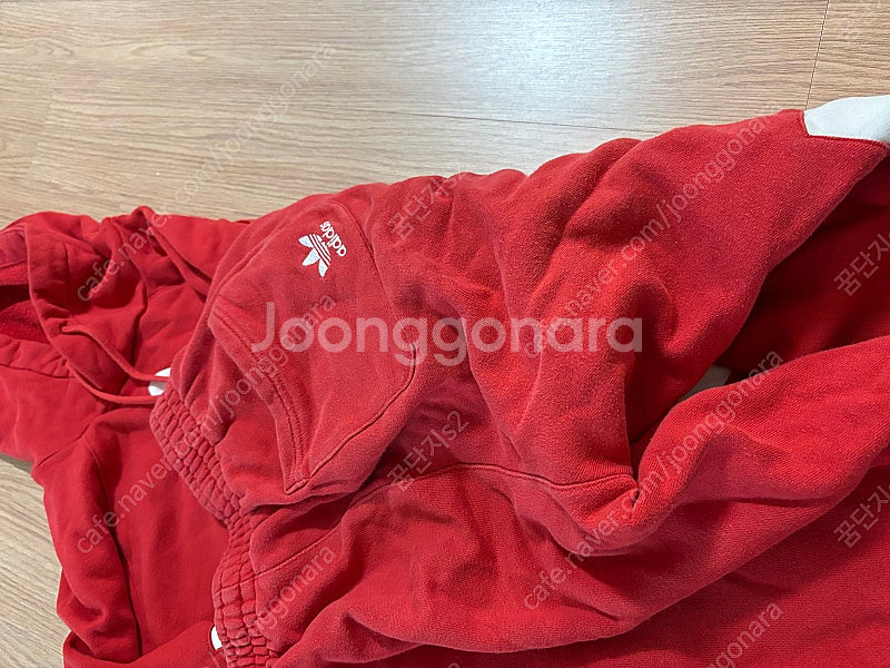 아디다스 빅트레포일 파이어버드 빨강 레드 후드티&조거 ...--3