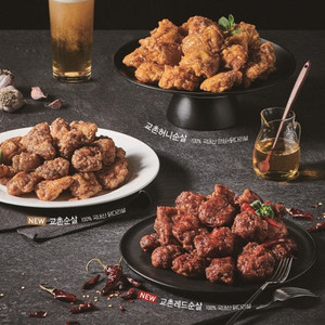 (허니콤보, 레드콤보, 반반콤보, 마늘간장) 교촌치킨 / BHC 뿌링클 맛초킹 후라이드 골드킹/ 도미노피자/ 네네치킨 / 굽네 고추바사삭 순살/ 도미노피자 /황금올리브 갈비천왕