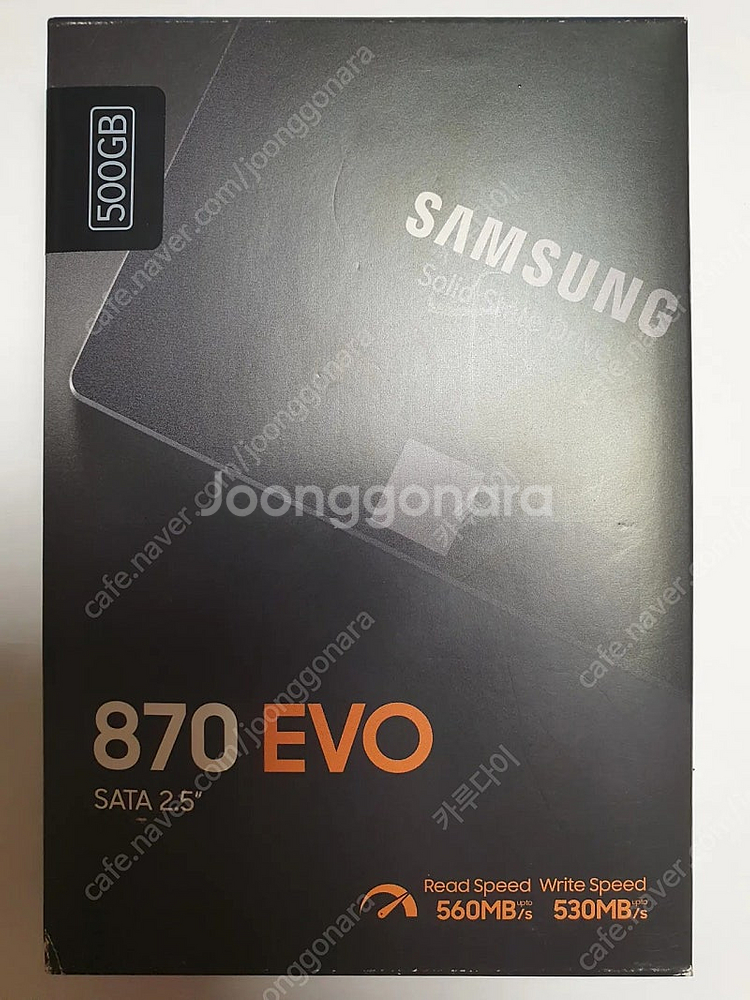 [미개봉] SSD 삼성 870evo 500GB 택포--0