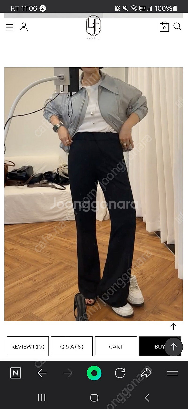 레벨제이 등쿤부츠컷슬랙스 M사이즈--0