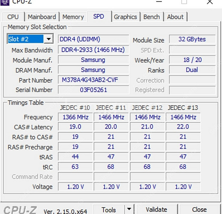 삼성 램 ddr4 32gb 2933 데스크탑용--1