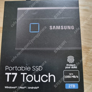 삼성 portable ssd t7 touch 2tb 미개봉