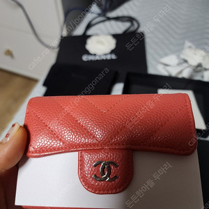 샤넬 클래식 똑딱이 카드지갑(보관만한)