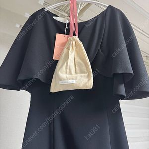 브라이드앤유 케이프 블랙 원피스 새상품 0
