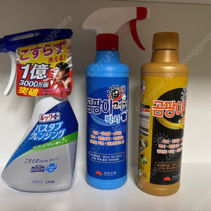 일본 욕실세제 라이온 룩 플러스 욕조 클렌징 클리어 감귤류의 향기 500ml+곰팡이제거 박사 500ml+곰팡이제로 골드 500ml