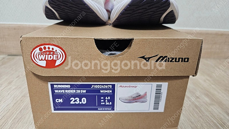 미즈노 웨이브 라이더 28 SW 230사이즈 / 59,...--2