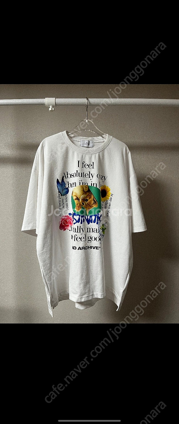 남자 프린팅 반팔티 화이트--0